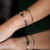 Bracelete Com Corações Coloridos E Madrepérola Aço Inox Dourado - comprar online
