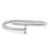 Bracelete Minimalista Com Design De Prego Em Aço Inox Prata