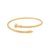 Bracelete Com Design De Prego Em Aço Inox Dourado