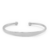 Bracelete Liso Com Design Minimalista Em Aço Inox Prata