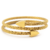 Bracelete Maleável Estilo Corda Com Setas Nas Pontas Em Aço Inox Dourado