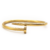 Bracelete Minimalista Com Design De Prego Em Aço Inox Dourado