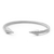 Bracelete Moderno Em Aço Inox Com Pontas E Design Trançado Prata - comprar online