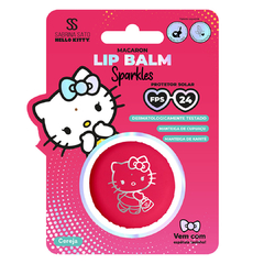 Lip Balm Sparkles FPS 24 Macaron Cereja Sabrina Sato Hello Kitty 8g