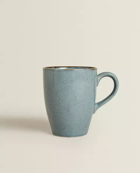Taza Mug De Porcelana Envejecida Color Blue - comprar online