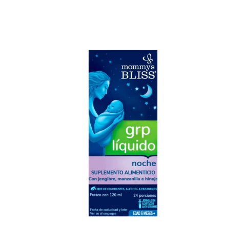 Mommy's Bliss Gripe Water de Noche Orgánico 120 ml para Bebé. Cólicos, Gases, Hipo y Malestar Estomacal. Natural y Orgánico. - comprar en línea