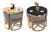 Mesa De Jantar Minimalista Com 4 Cadeiras Espaço Mínimo 90cm
