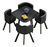 Mesa De Jantar Minimalista Com 4 Cadeiras Espaço Mínimo 1m2 - comprar online
