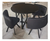Mesa De Jantar Minimalista Com 4 Cadeiras Espaço Mínimo 1m2