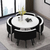 Conjunto Mesa Minimalista Com 4 Cadeiras Espaço Mínimo 1m2 na internet