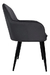 Cadeira Poltrona Vintage Eames Em Tecido De Veludo Preto na internet