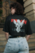Cropped Oversized Wings Torn, Spirit Unbroken Preto - comprar online