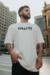 Camiseta Oversized We Are What We Must Be Off White - loja online
