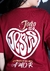 OVERSIZED - PERMANECEI NO MEU AMOR - COR BORDÔ - comprar online