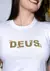 T-SHIRT FEMININA DEUS FLORES BORDADO - comprar online