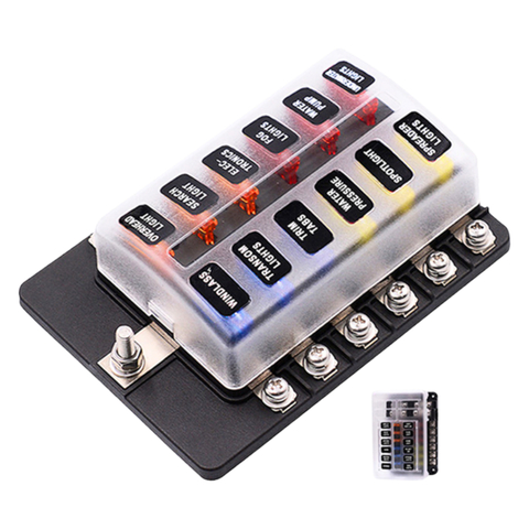 Caixa / Painel / Porta Fusível 12 Vias Motorhome Off Grid Ex