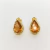 Brinco Eduarda banhado à ouro gota fusion champanhe - comprar online