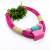 Colar Ana Raquel Corda Pink Com Pedraria Rosa E Verde