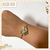 Pulseira Ellen Em Formato De Coração Banhada À Ouro na internet