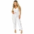 Calça Feminina + Cropped de Alfaiataria Cor Branca