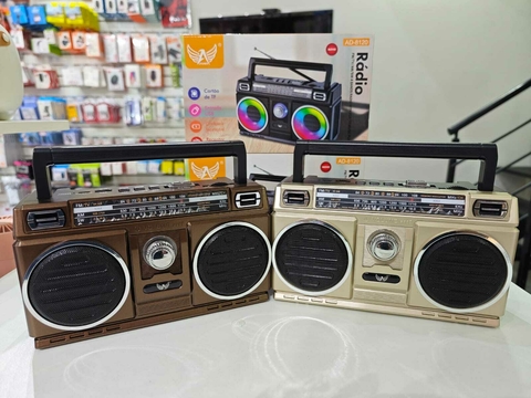 Rádio Retrô Vintage Bluetooth AD-8210