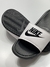 Chinelo slide nike benassi (branco com preto) - comprar online