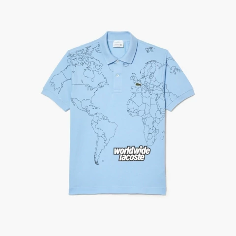 Polo lacoste worldwide ( Azul-bb ) - comprar online