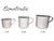 CANECA ESMALTADA BRANCA 6CM