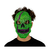 Máscara Skull Fangs Green Monster - Ghoulish Productions