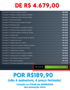 THE SIMS 4 TODAS EXPANSÕES ORIGINAL 2024 PC - ENVIO DIGITAL na internet