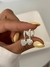 Argollitas Corazón con Micropave AB