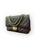 Bolsa CH clássica com fecho matelassê quadrado metais ouro - Le Sac Parfait