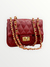 Bolsa matelassê menor com bolso costas metais ouro - loja online