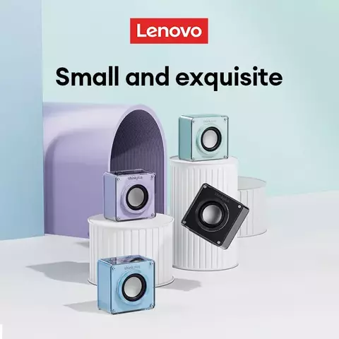 Lenovo-altavoz portátil Bluetooth 5,4, inalámbrico, para cine en casa, caja de