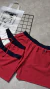 Bermuda Tommy Hilfiger Colorblock — Vermelha na internet
