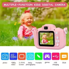 Mini Cámara Digital Infantil 2x1 más Funda de regalo