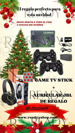 CONSOLA GAME STICK + AURICULAR JBL DE REGALO