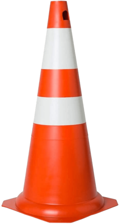 Cone de sinalização 75cm - comprar online
