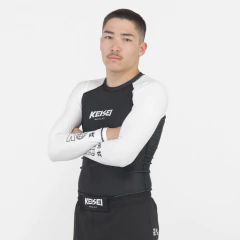 RASHGUARD MANGA LONGA MARTIAL ARTS BRANCA