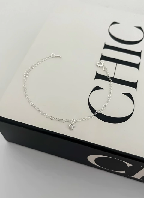 2827 - Pulseira Infantil Estrela com Zircônias Prata - comprar online