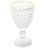 TAÇA VIDRO ÁGUA BICO ABACAXI FIO DE OURO 325ML 5223 LYOR
