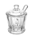 AÇUCAREIRO CRISTAL DE CHUMBO C/T E COLHER RADIAL 210ML 220382 LYOR