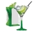 TAÇA MARTINI HASTE VERDE 1210727 RUVOLO