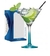 TAÇA MARTINI HASTE AZUL 1230727 RUVOLO