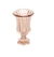 VASO VIDRO RENAISSANCE C/PÉ AMBAR METALIZADO 15X24CM 7756 LYOR