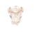 VASO VIDRO ITALY DOURADO 11,5X13CM 4816 LYOR
