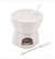 APARELHO DE FONDUE 4PÇS ALPES BRANCO 400ML 2903 LYOR