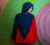 Blue Lysergic Hoodie Upcycled - buy online
