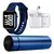 Fone sem fio Bluetooth + Garrafa térmica led 500ml + relógio digital smart - Kit Esportes - Kit Sport na internet