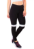 Calça com Detalhe Branco Legging Fitness Preto | REF: LC42 - Move Body